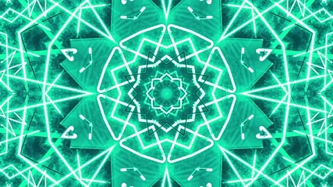 Abstract Kaleidoscope Sequence Patterns. 4K Animation Background. Stock Footage 144651665