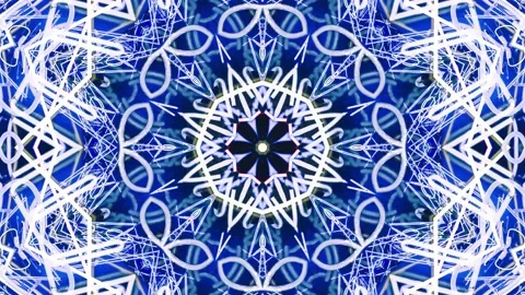 Abstract Kaleidoscope Sequence Patterns. 4K Animation Background. Stock Footage 144652472
