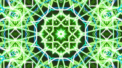 Abstract Kaleidoscope Sequence Patterns. 4K Animation Background. Stock Footage 144652546