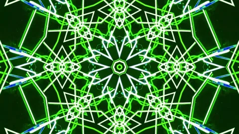 Abstract Kaleidoscope Sequence Patterns. 4K Animation Background. Stock Footage 144652567
