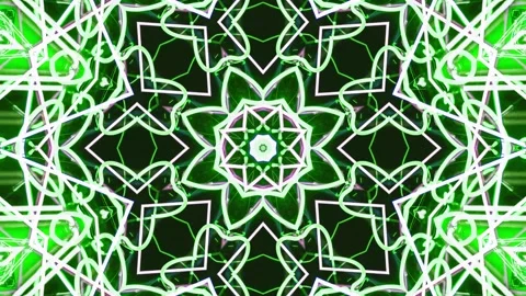 Abstract Kaleidoscope Sequence Patterns. 4K Animation Background. Stock Footage 144652999