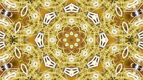 Abstract Kaleidoscope Sequence Patterns. 4K Animation Background. Stock Footage 144857313