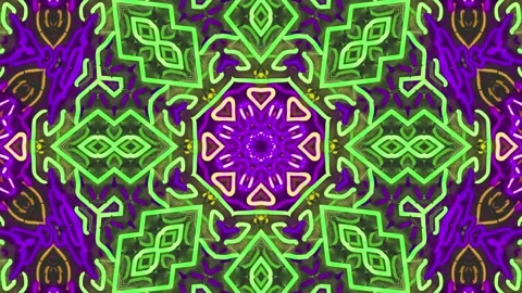 Abstract Kaleidoscope Sequence Patterns. 4K Animation Background. Stock Footage 144857983