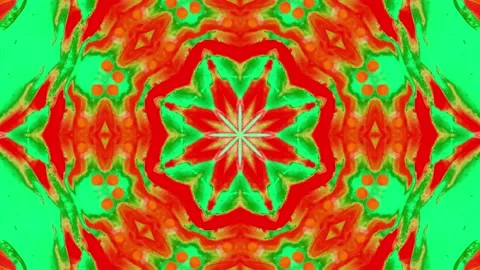 Abstract Kaleidoscope Sequence Patterns. 4K Animation Background. Video stock 144858392