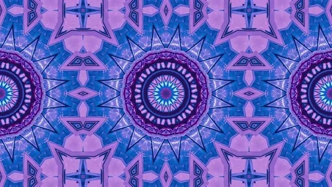 Abstract Kaleidoscope Sequence Patterns. 4K Animation Background. Stock Footage 144858926