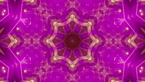 Abstract Kaleidoscope Sequence Patterns. 4K Animation Background. Stock Footage 144859106