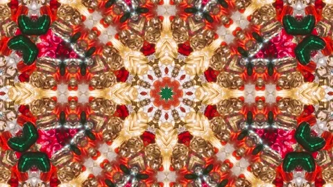 Abstract Kaleidoscope Sequence Patterns. 4K Animation Background. Stock Footage 144859781