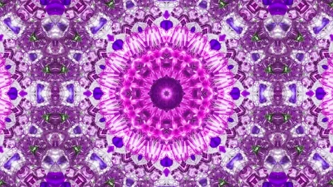 Abstract Kaleidoscope Sequence Patterns. 4K Animation Background. Stock Footage 144859789