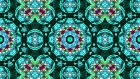 Abstract Kaleidoscope Sequence Patterns. 4K Animation Background. Stock Footage 144859871