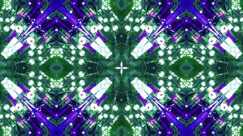 Abstract Kaleidoscope Sequence Patterns. 4K Animation Background. Stock Footage 144860012