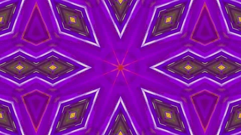 Abstract Kaleidoscope Sequence Patterns. 4K Animation Background. Stock Footage 144860513