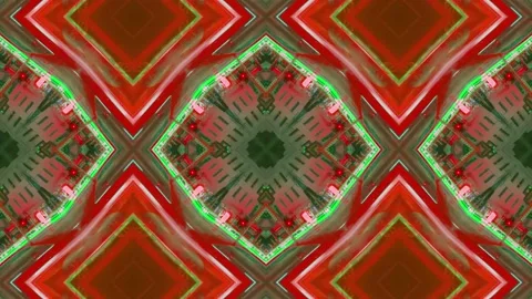 Abstract Kaleidoscope Sequence Patterns. 4K Animation Background. Stock Footage 144860533
