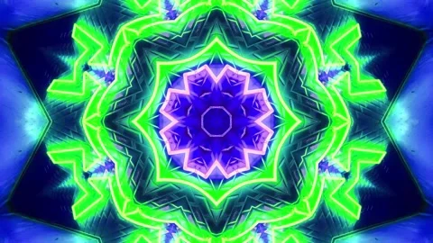 Abstract Kaleidoscope Sequence Patterns. 4K Animation Background. Stock Footage 144860655