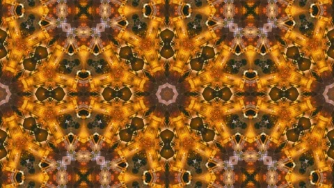 Abstract Kaleidoscope Sequence Patterns. 4K Animation Background. Stock Footage 144861334