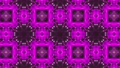 Abstract Kaleidoscope Sequence Patterns. 4K Animation Background. Stock Footage 144861347