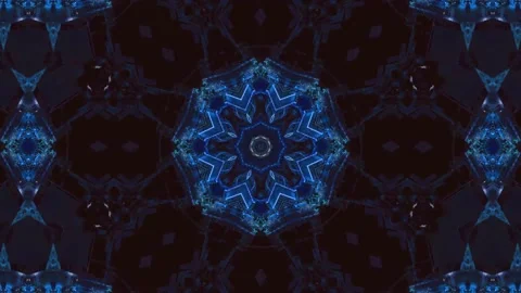 Abstract Kaleidoscope Sequence Patterns. 4K Animation Background. Stock Footage 144861377