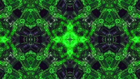 Abstract Kaleidoscope Sequence Patterns. 4K Animation Background. Stock Footage 144861431