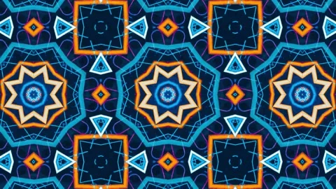 Abstract Kaleidoscope Sequence Patterns. 4K Animation Background. Stock Footage 144861497