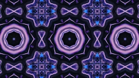 Abstract Kaleidoscope Sequence Patterns. 4K Animation Background. Stock Footage 144861772