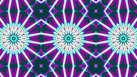 Abstract Kaleidoscope Sequence Patterns. 4K Animation Background. Stock Footage 144861798