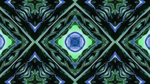 Abstract Kaleidoscope Sequence Patterns. 4K Animation Background. Stock Footage 144862055