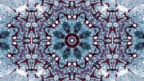 Abstract Kaleidoscope Sequence Patterns. 4K Animation Background. Stock Footage 145172938