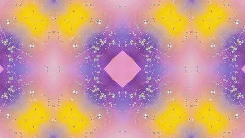 Abstract Kaleidoscope Sequence Patterns. 4K Animation Background. Stock Footage 145172942