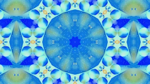 Abstract Kaleidoscope Sequence Patterns. 4K Animation Background. Stock Footage 145174071