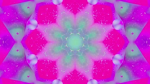 Abstract Kaleidoscope Sequence Patterns. 4K Animation Background. Stock Footage 145174199