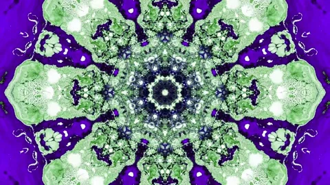 Abstract Kaleidoscope Sequence Patterns. 4K Animation Background. Stock Footage 145175935