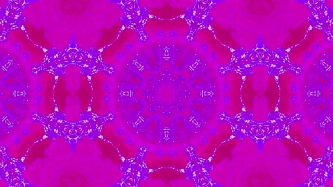 Abstract Kaleidoscope Sequence Patterns. 4K Animation Background. Stock Footage 145176021