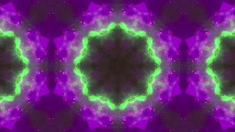 Abstract Kaleidoscope Sequence Patterns. 4K Animation Background. Stock Footage 145176042