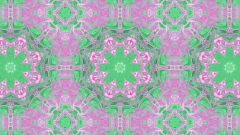 Abstract Kaleidoscope Sequence Patterns. 4K Animation Background. Stock Footage 145178751