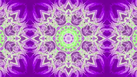 Abstract Kaleidoscope Sequence Patterns. 4K Animation Background. Stock Footage 145178781