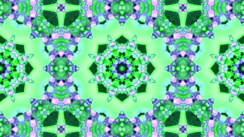 Abstract Kaleidoscope Sequence Patterns. 4K Animation Background. Stock Footage 145179706