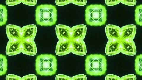 Abstract Kaleidoscope Sequence Patterns. 4K Animation Background. Stock Footage 145179708