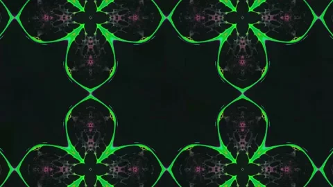 Abstract Kaleidoscope Sequence Patterns. 4K Animation Background. Stock Footage 145181794