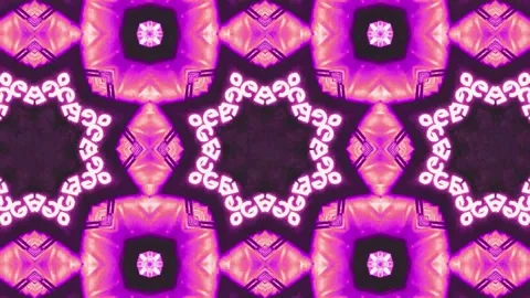 Abstract Kaleidoscope Sequence Patterns. 4K Animation Background. Stock Footage 145182150