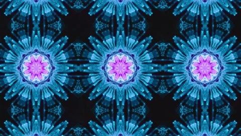 Abstract Kaleidoscope Sequence Patterns. 4K Animation Background. Stock Footage 145182723