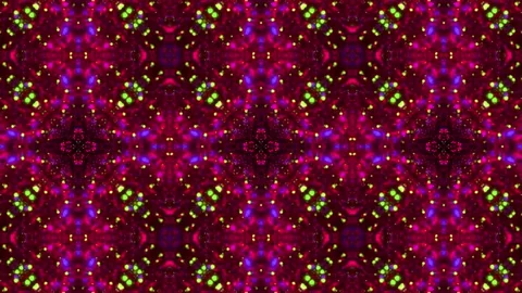 Abstract Kaleidoscope Sequence Patterns. 4K Animation Background. Stock Footage 145182751