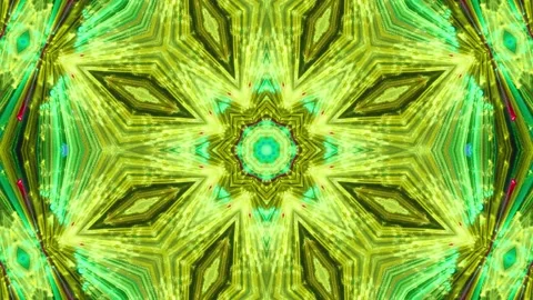 Abstract Kaleidoscope Sequence Patterns. 4K Animation Background. Stock Footage 145182763