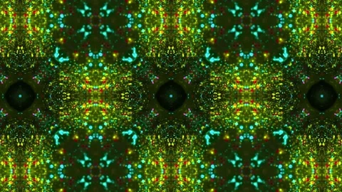 Abstract Kaleidoscope Sequence Patterns. 4K Animation Background. Stock Footage 145183373