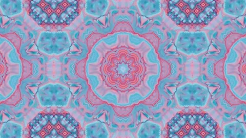 Abstract Kaleidoscope Sequence Patterns. 4K Animation Background. Video stock 145183384