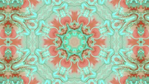 Abstract Kaleidoscope Sequence Patterns. 4K Animation Background. Stock Footage 145183761