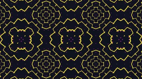 Abstract Kaleidoscope Sequence Patterns. 4K Animation Background. Stock Footage 155090590