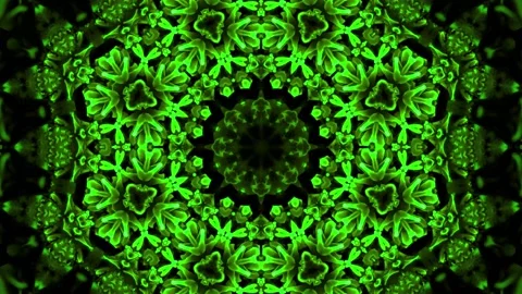 Abstract Kaleidoscope Sequence Patterns. 4K Animation Background. Stock Footage 155527323