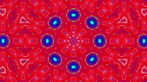 Abstract Kaleidoscope Sequence Patterns. 4K Animation Background. Stock Footage 155527601