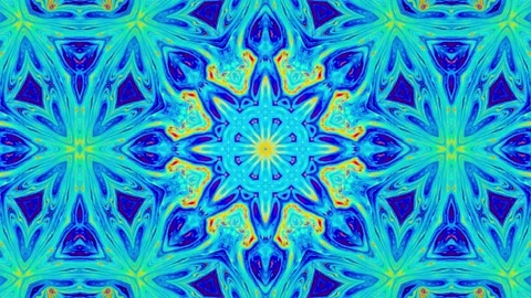 Abstract Kaleidoscope Sequence Patterns. 4K Animation Background. Stock Footage 155527605