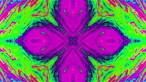 Abstract Kaleidoscope Sequence Patterns. 4K Animation Background. Stock Footage 155692832