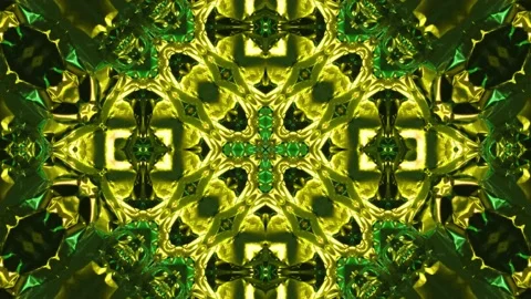 Abstract Kaleidoscope Sequence Patterns. 4K Animation Background. Stock Footage 155716847